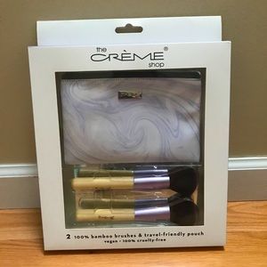 Brush and makeup bag gift set holiday set Christmas gift